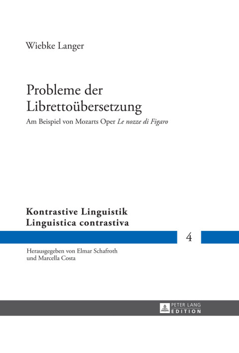 Cover image for book Probleme der Librettouebersetzung