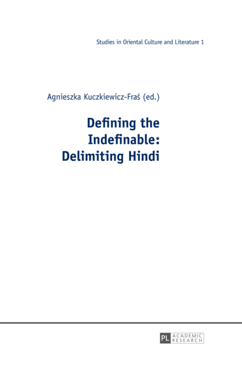 Cover image for book Defining the Indefinable: Delimiting Hindi