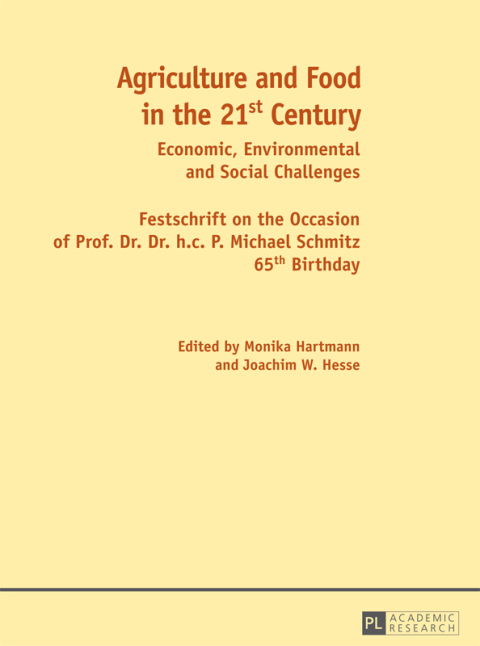 Cover image for book Agriculture and Food in the 21 st  Century