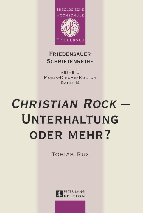 Cover image for book «Christian Rock» – Unterhaltung oder mehr?