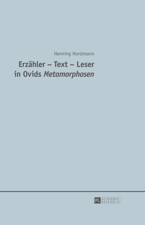 Cover image for book Erzaehler – Text – Leser in Ovids "Metamorphosen"