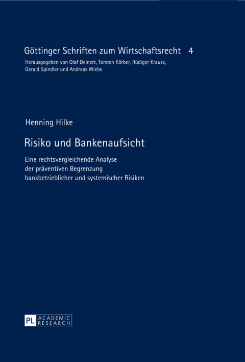 Cover image for book Risiko und Bankenaufsicht