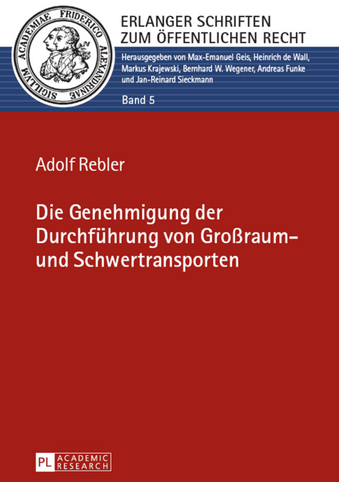Cover image for book Die Genehmigung der Durchfuehrung von Großraum- und Schwertransporten