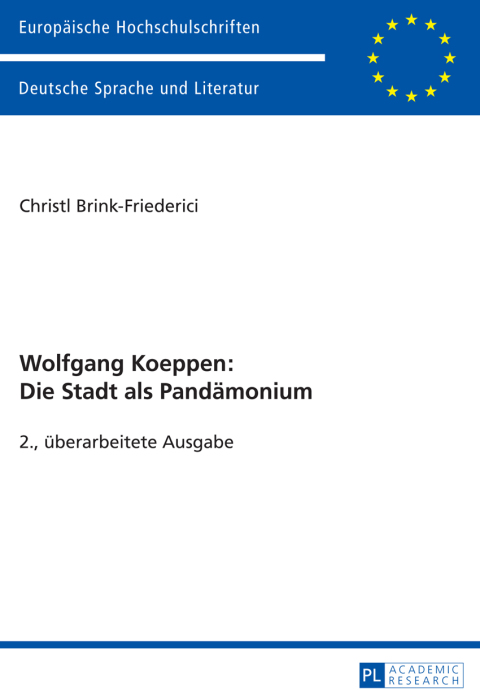 Cover image for book Wolfgang Koeppen: Die Stadt als Pandämonium