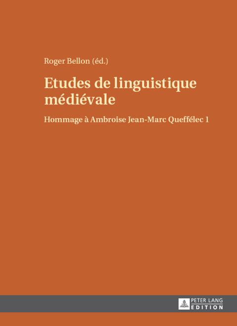 Cover image for book Etudes de linguistique médiévale