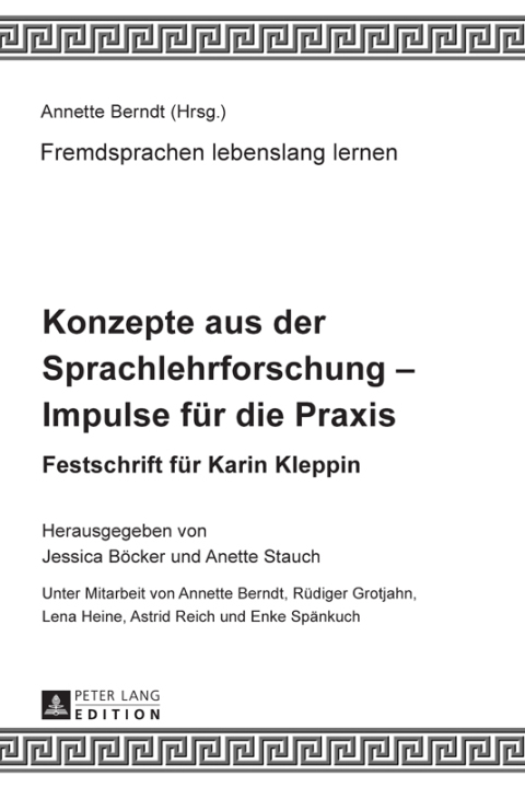Cover image for book Konzepte aus der Sprachlehrforschung – Impulse fuer die Praxis