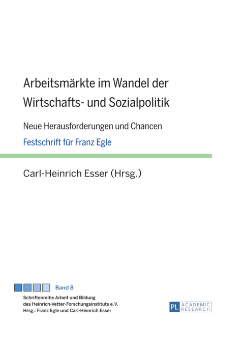 Cover image for book Arbeitsmaerkte im Wandel der Wirtschafts- und Sozialpolitik