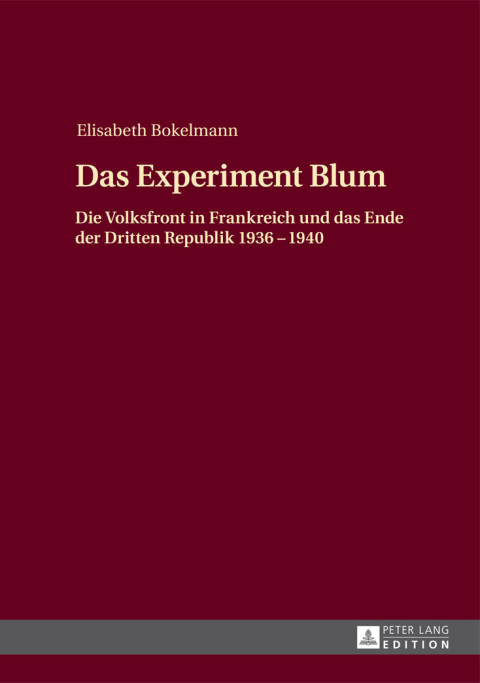Cover image for book Das Experiment Blum