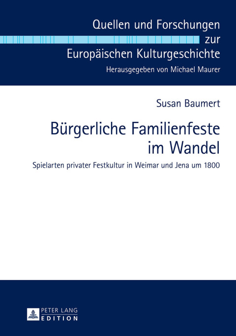 Cover image for book Buergerliche Familienfeste im Wandel