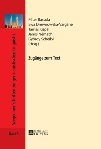 صورة الغلاف: Zugänge zum Text 1st edition 9783631646786
