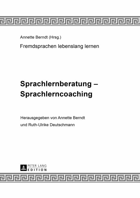 Cover image for book Sprachlernberatung – Sprachlerncoaching