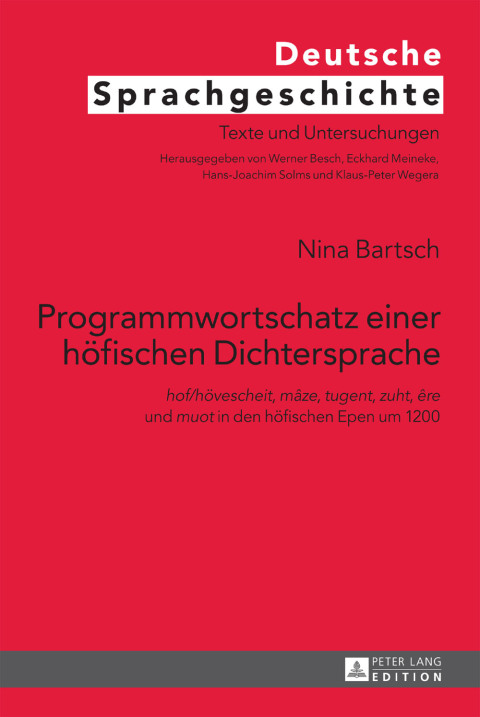 Cover image for book Programmwortschatz einer hoefischen Dichtersprache