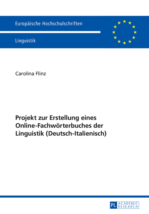 Cover image for book Projekt zur Erstellung eines Online-Fachwoerterbuches der Linguistik (Deutsch-Italienisch)