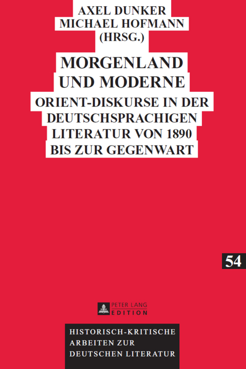 Cover image for book Morgenland und Moderne