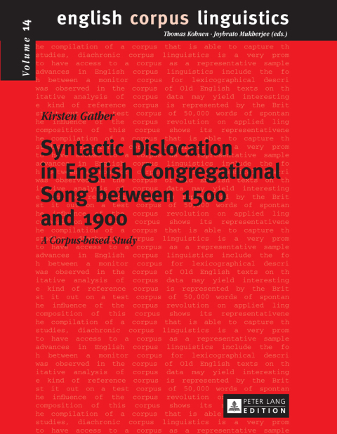 Cover image for book Syntactic Dislocation in English Congregational Song between 1500 and 1900