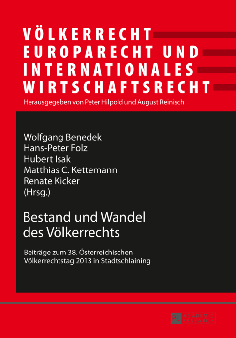 Cover image for book Bestand und Wandel des Voelkerrechts