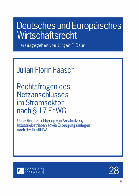 Cover image for book Rechtsfragen des Netzanschlusses im Stromsektor nach § 17 EnWG