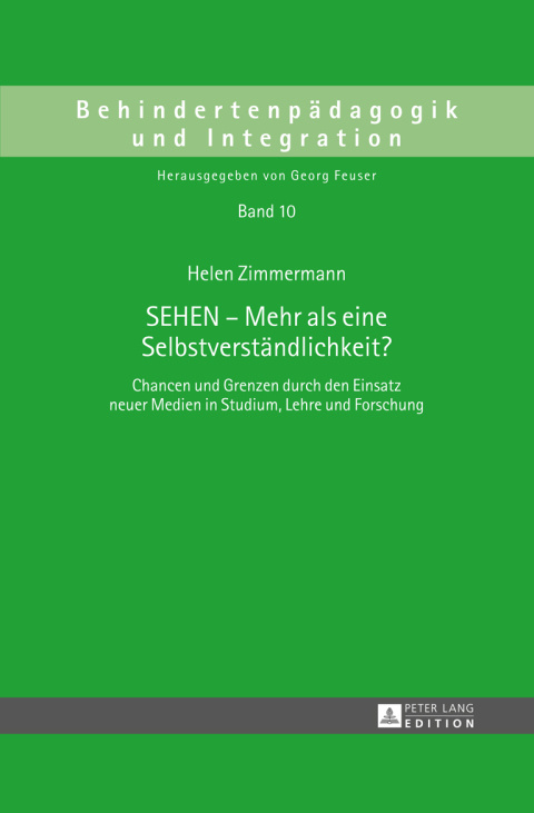 Cover image for book SEHEN – Mehr als eine Selbstverstaendlichkeit?