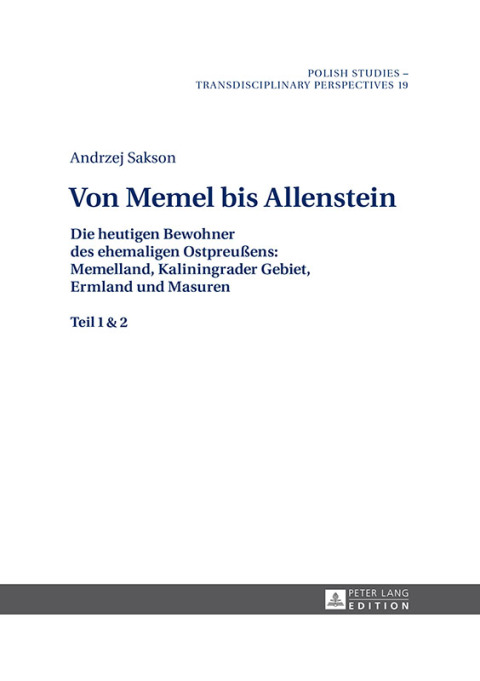 Cover image for book Von Memel bis Allenstein