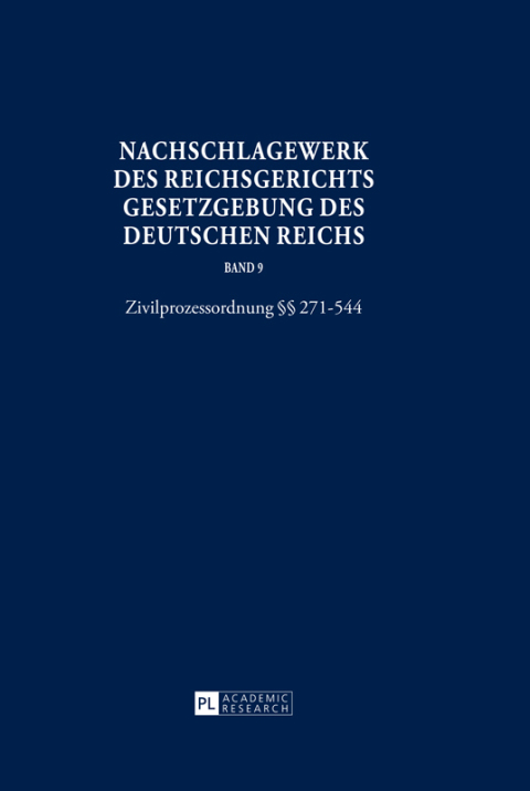 Cover image for book Nachschlagewerk des Reichsgerichts – Gesetzgebung des Deutschen Reichs