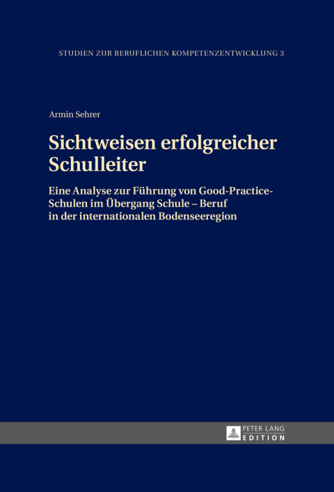 Cover image for book Sichtweisen erfolgreicher Schulleiter