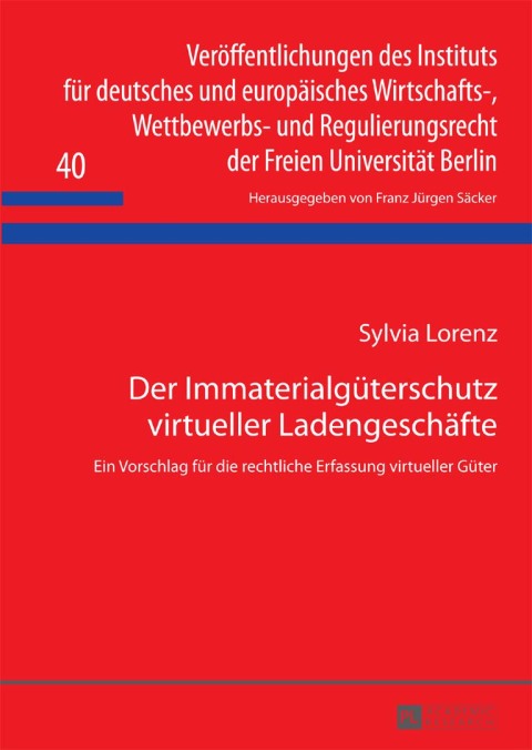Cover image for book Der Immaterialgueterschutz virtueller Ladengeschaefte
