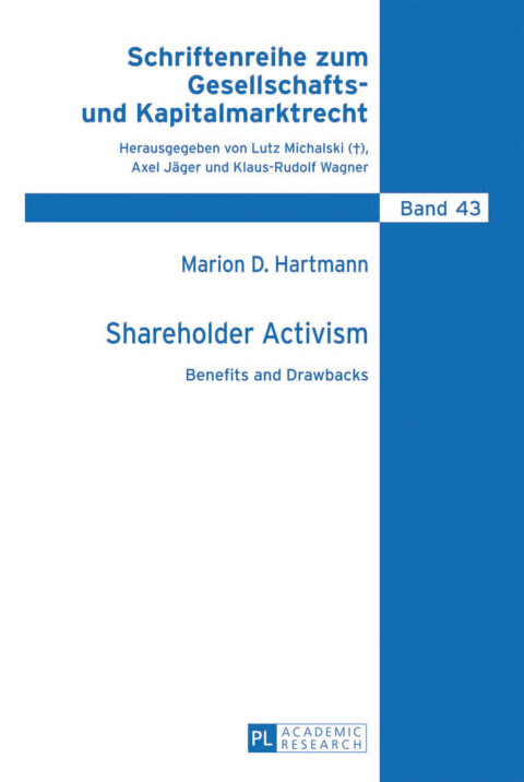 Cover image for book Shareholder Activism