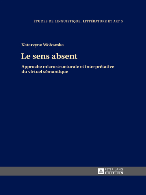 Cover image for book Le sens absent