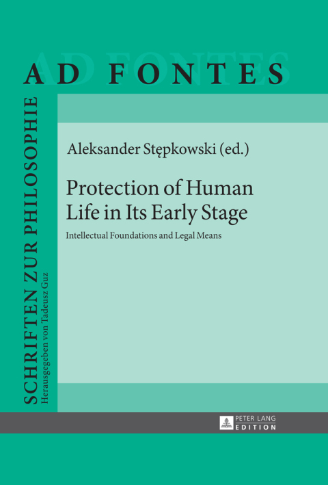 Cover image for book Protection of Human Life in Its Early Stage