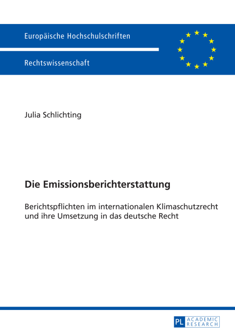 Cover image for book Die Emissionsberichterstattung