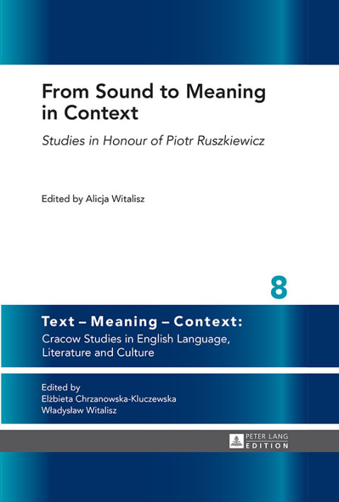 Cover image for book From Sound to Meaning in Context