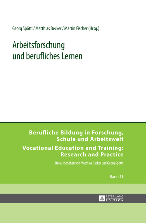 Cover image for book Arbeitsforschung und berufliches Lernen
