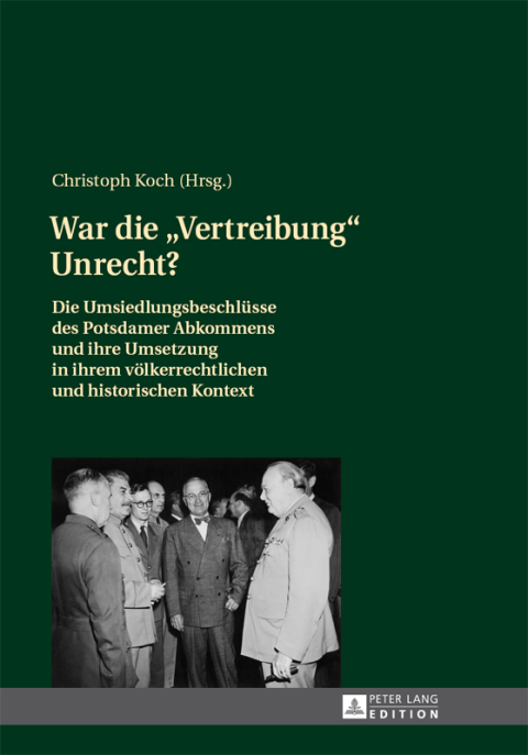 Cover image for book War die «Vertreibung» Unrecht?
