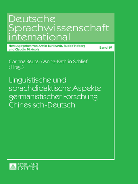 Cover image for book Linguistische und sprachdidaktische Aspekte germanistischer Forschung Chinesisch-Deutsch