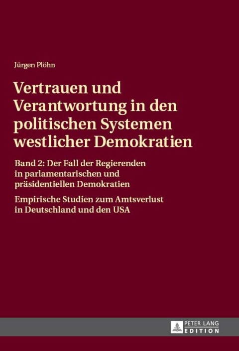 Cover image for book Vertrauen und Verantwortung in den politischen Systemen westlicher Demokratien