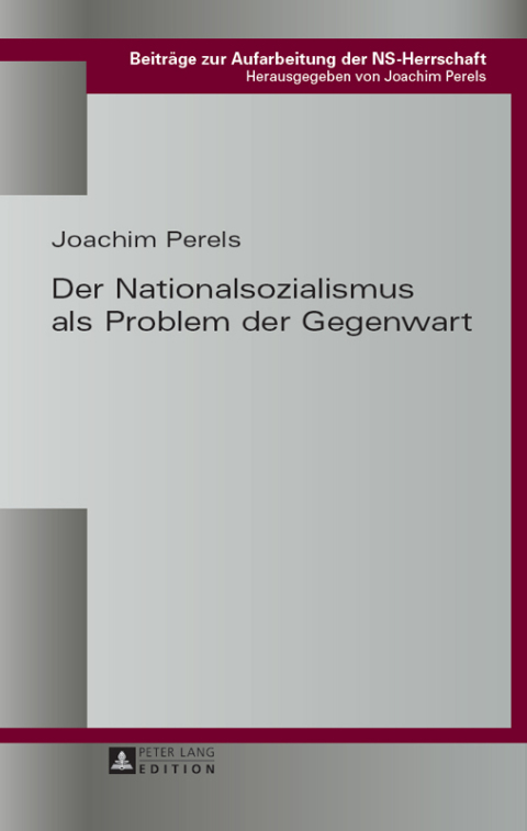 Cover image for book Der Nationalsozialismus als Problem der Gegenwart