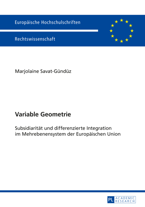 Cover image for book Variable Geometrie