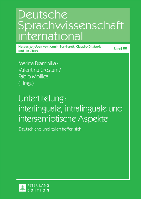 Cover image for book Untertitelung: interlinguale, intralinguale und intersemiotische Aspekte