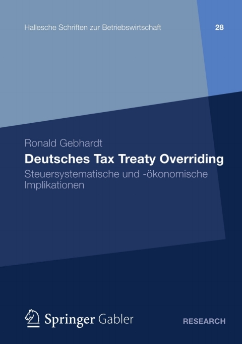 Cover image for book Deutsches Tax Treaty Overriding