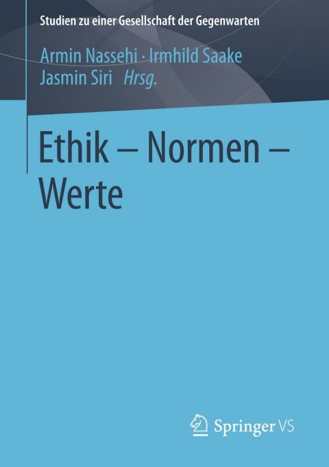 Cover image for book Ethik – Normen – Werte