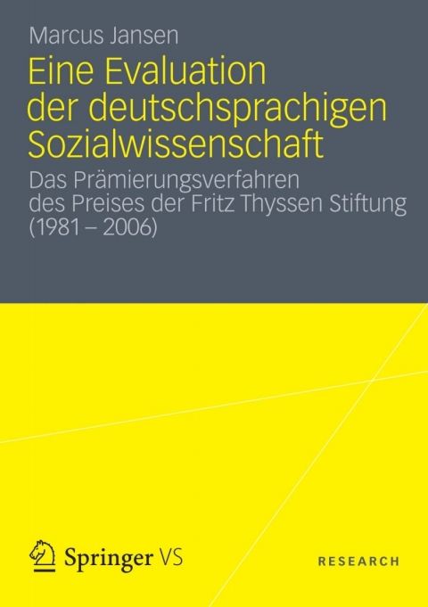 Cover image for book Eine Evaluation der deutschsprachigen Sozialwissenschaft