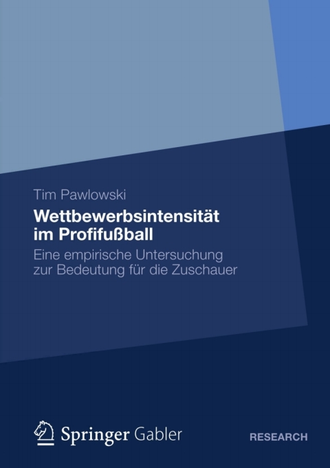 Cover image for book Wettbewerbsintensität im Profifußball