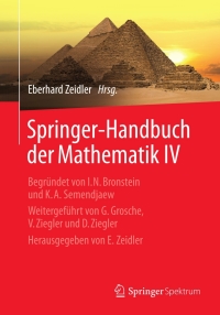 صورة الغلاف: Springer-Handbuch der Mathematik IV 9783658002886