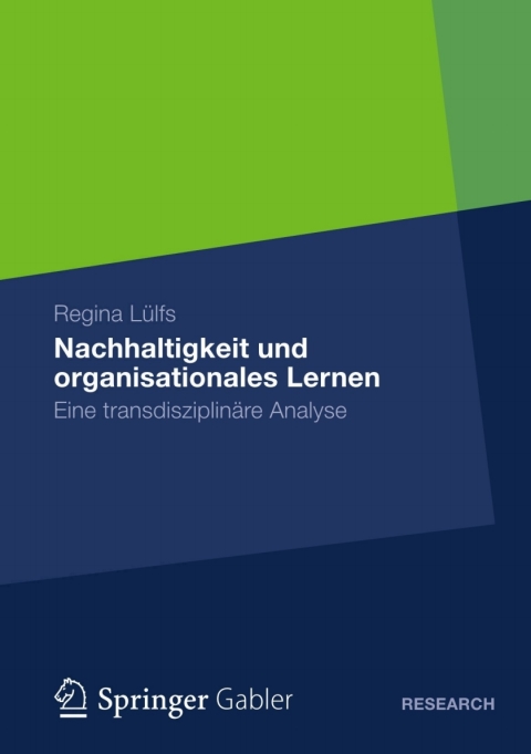 Cover image for book Nachhaltigkeit und organisationales Lernen