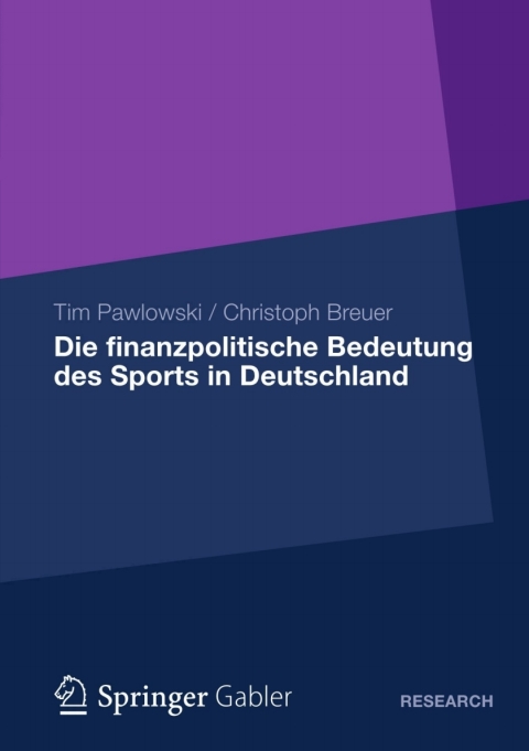 Cover image for book Die finanzpolitische Bedeutung des Sports in Deutschland