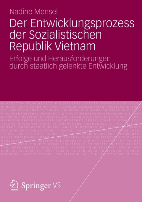 Cover image for book Der Entwicklungsprozess der Sozialistischen Republik Vietnam