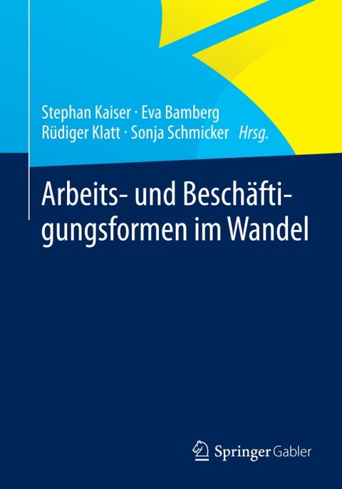 Cover image for book Arbeits- und Beschäftigungsformen im Wandel