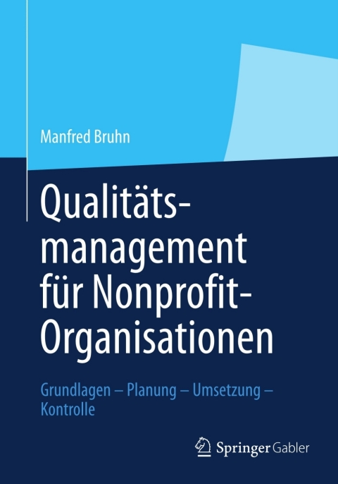 Cover image for book Qualitätsmanagement für Nonprofit-Organisationen