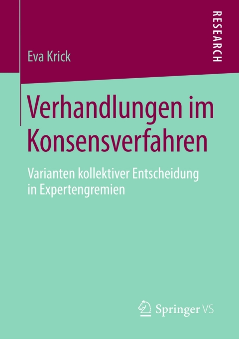 Cover image for book Verhandlungen im Konsensverfahren