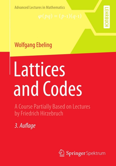 Cover image for book Lattices and Codes